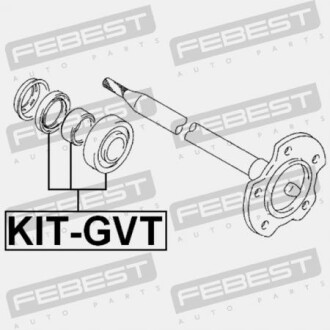 Фото 2 - Автозапчасть FEBEST KIT-GVT (KITGVT)