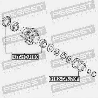 Фото 2 - Автозапчастина FEBEST KIT-HDJ100