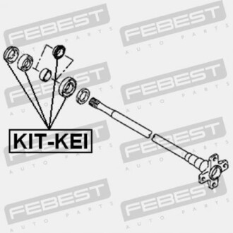 Фото 2 - Автозапчастина FEBEST KIT-KEI (KITKEI)