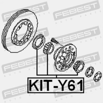 Фото 2 - Автозапчастина FEBEST KIT-Y61 (KITY61)