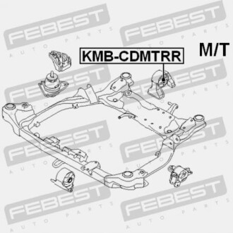 Фото 2 - Подушка двигуна FEBEST KMBCDMTRR