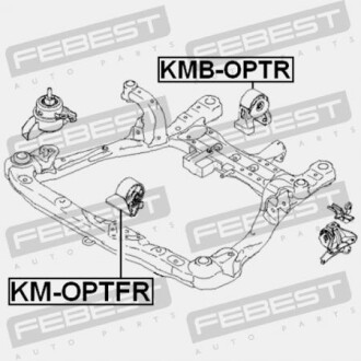 Фото 2 - Подушка двигателя FEBEST KMOPTFR