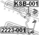 Опора, стабілізатор - (555132G000) FEBEST KSB0-01 (фото 2)