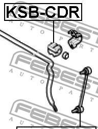 Фото 2 - Втулка стабилизатора FEBEST KSBC-DR (KSBCDR)