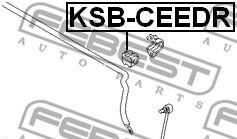 Фото 2 - Втулка стабілізатора FEBEST KSBC-EEDR (KSBCEEDR)