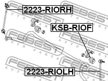 Фото 2 - Втулка стабілізатора FEBEST KSBR-IOF (KSBRIOF)