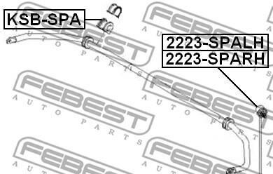 Фото 2 - Втулка стабілізатора FEBEST KSBS-PA (KSBSPA)