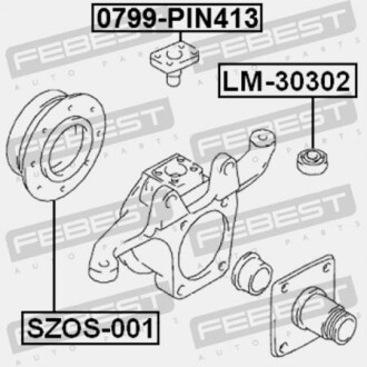 Фото 2 - Ричаг FEBEST LM-30302 (LM30302)