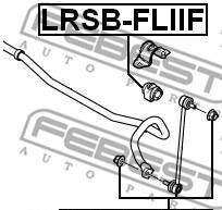 Фото 2 - Втулка стабілізатора FEBEST LRSB-FLIIF (LRSBFLIIF)