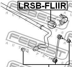 Фото 2 - Втулка стабілізатора FEBEST LRSB-FLIIR (LRSBFLIIR)