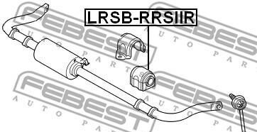 Фото 2 - Втулка стабілізатора FEBEST LRSB-RRSIIR (LRSBRRSIIR)