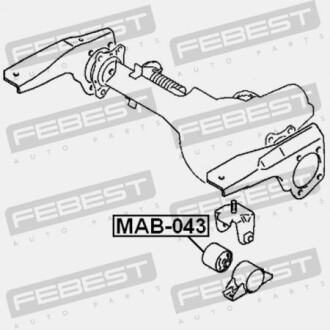 Фото 2 - Сайлентблок FEBEST MAB-043 (MAB043)