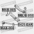 Сайлентблок заднього поперечного ричага Galant V 92-96 - (mb809170) FEBEST MAB-065 (фото 2)
