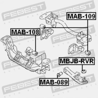 Фото 2 - Сайлентблок FEBEST MAB109