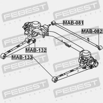 Фото 2 - Сайлентблок рычага FEBEST MAB132