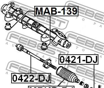 Фото 2 - Сайлентблок рулевой рейки FEBEST MAB-139 (MAB139)
