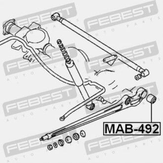 Фото 2 - Сайлентблок важеля FEBEST MAB-492 (MAB492)
