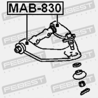 Фото 2 - Сайлентблок важеля FEBEST MAB830