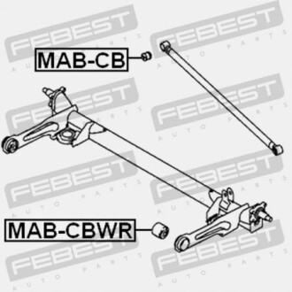 Фото 2 - Сайлентблок подрамника FEBEST MAB-CBWR