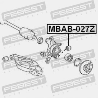 Фото 2 - Сайлентблок важеля FEBEST MBAB-027Z (MBAB027Z)