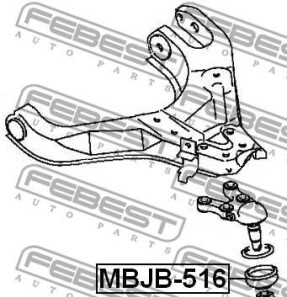 Фото 2 - Рычаг FEBEST MBJB-516