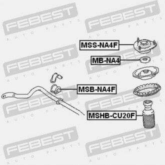 Фото 2 - Подшипник амортизатора FEBEST MB-NA4 (MBNA4)
