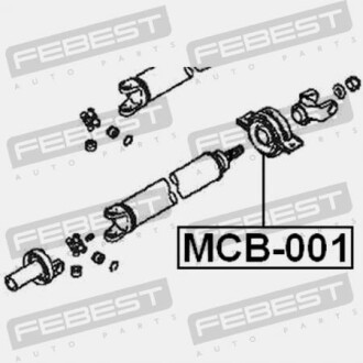 Фото 2 - Підшипник карданного валу FEBEST MCB001