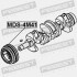 Шкив коленвала mitsubishi pajero ivmontero v87wv97w 2006- mds-4m41 - (1104A024) FEBEST MDS4M41 (фото 3)