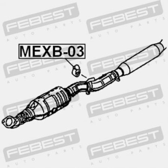 Фото 2 - Крепления выхлопной системы FEBEST MEXB-03 (MEXB03)