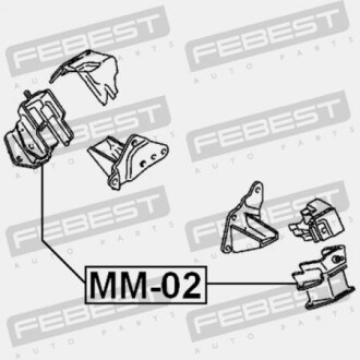 Фото 2 - Подушка двигуна FEBEST MM02