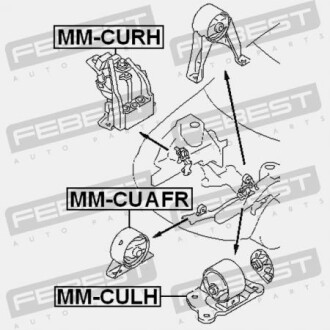 Фото 2 - Подушка двигуна FEBEST MM-CUAFR (MMCUAFR)