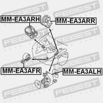 Фото 2 - Подушка двигуна FEBEST MM-EA3ALH