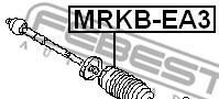 Фото 2 - Рулевая рейка и крепление FEBEST MRKBEA3