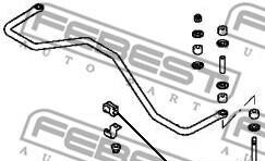 Фото 2 - Втулка стабілізатора FEBEST MSB-007