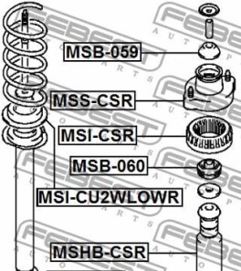 Фото 2 - Пильник/відбійник FEBEST MSB-059 (MSB059)
