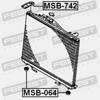 Фото 2 - Прочий элемент системы охлаждения FEBEST MSB064