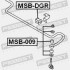 Втулка стабілізатора зад. Carisma 95-04 - (mr455019) FEBEST MSB-DGR (фото 2)
