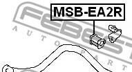 Фото 2 - Втулка стабілізатора FEBEST MSBEA2R