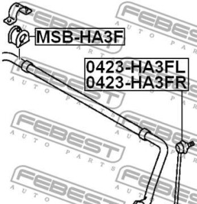 Фото 2 - Втулка стабилизатора FEBEST MSBHA3F