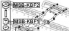 ПОДУШКА ПОДРАМНИКА - (mn117459, 5070a119) FEBEST MSB-KBF1 (фото 2)