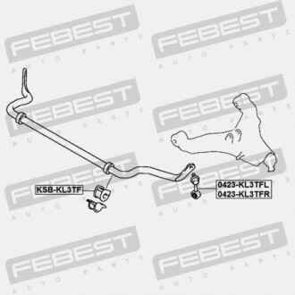 Фото 2 - Втулка стабілізатора FEBEST MSBKL3TF