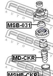 Фото 2 - Пильник/відбійник FEBEST MSHB-CKR (MSHBCKR)