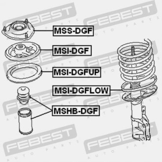 Фото 2 - Тарелка пружины FEBEST MSI-DGF (MSIDGF)