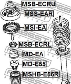 Фото 2 - Тарелка пружины FEBEST MSI-EA (MSIEA)