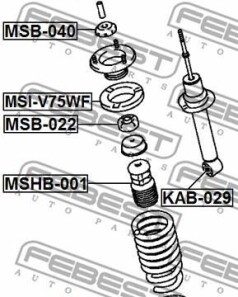 Фото 2 - Тарелка пружины FEBEST MSIV-87LOWF (MSIV87LOWF)