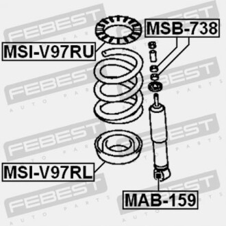 Фото 2 - Тарелка пружины FEBEST MSI-V97RU (MSIV97RU)