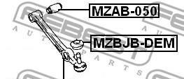 Фото 2 - Сайлентблок важеля FEBEST MZAB-050