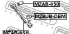 САЙЛЕНБЛОК ПЕРЕДНИЙ НИЖНЕГО РЫЧАГА - (d20134300C, D00134153A, D20134300B) FEBEST MZAB-051 (фото 2)