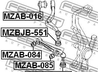 Фото 2 - Рычаг FEBEST MZBJB-551