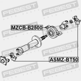 Фото 2 - Підшипник карданного валу FEBEST MZCBB2500